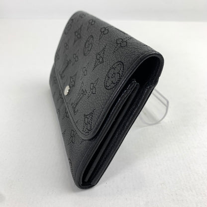【中古品】【レディース】 LOUIS VUITTON ルイヴィトン M60143 マヒナ ポルトフォイユ イリス 長財布 財布 BLACK ※イニシャル有.本体のみ 179-260717-io-16-fuzh 万代Net店