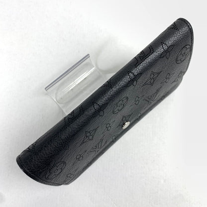 【中古品】【レディース】 LOUIS VUITTON ルイヴィトン M60143 マヒナ ポルトフォイユ イリス 長財布 財布 BLACK ※イニシャル有.本体のみ 179-260717-io-16-fuzh 万代Net店