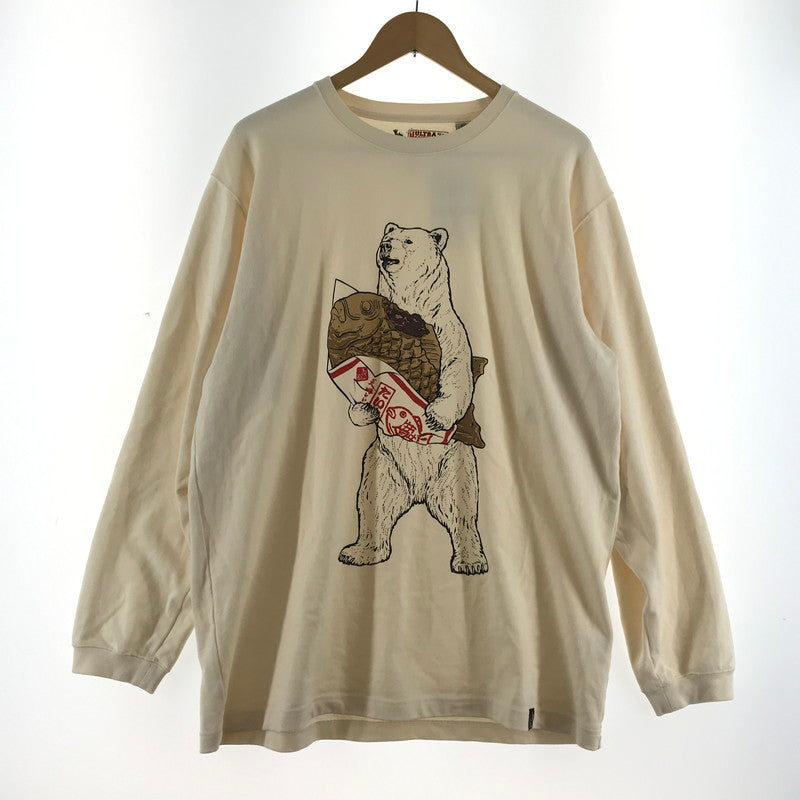 【中古品】【メンズ】 GO SLOW CARAVAN ゴースローキャラバン 長袖Tシャツ クリーム 熊あんこ SIZE:05 144-260715-ky-14-fuzh 万代Net店