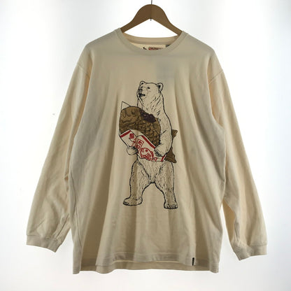 【中古品】【メンズ】 GO SLOW CARAVAN ゴースローキャラバン 長袖Tシャツ クリーム 熊あんこ SIZE:05 144-260715-ky-14-fuzh 万代Net店