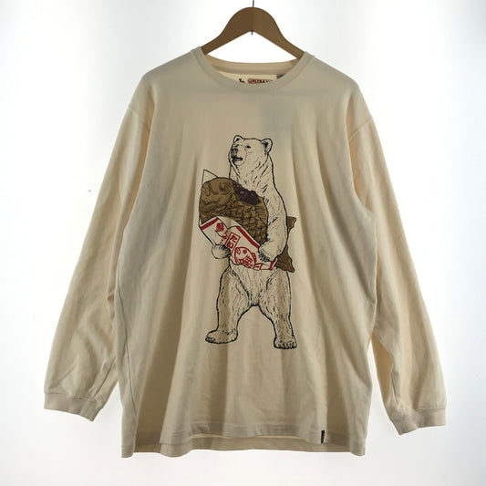 【中古品】【メンズ】 GO SLOW CARAVAN ゴースローキャラバン 長袖Tシャツ クリーム 熊あんこ SIZE:05 144-260715-ky-14-fuzh 万代Net店