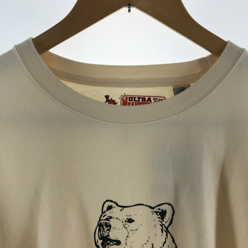 【中古品】【メンズ】 GO SLOW CARAVAN ゴースローキャラバン 長袖Tシャツ クリーム 熊あんこ SIZE:05 144-260715-ky-14-fuzh 万代Net店