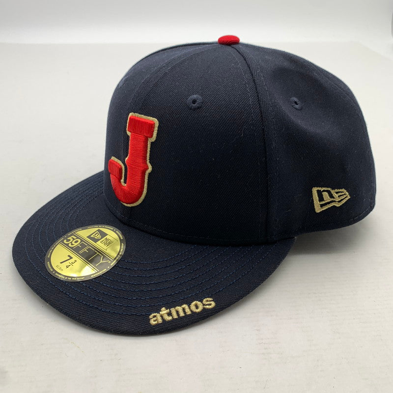 【中古品】【メンズ】 NEWERA×ATMOS ニューエラ アトモス 59FIFTY WBC J LOGO SIDE FLAG NAVY SIZE:61.5㎝ 2026 限定 タグ付 帽子 キャップ 185-260811-io-50-fuzh サイズ：61.5 カラー：ネイビー 万代Net店