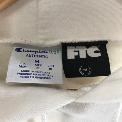 【中古品】【メンズ】 FTC エフティーシー×CHAMPION チャンピオン パーカー カラーホワイト SIZE:M　 142-260825-vt-06-fuzh 万代Net店