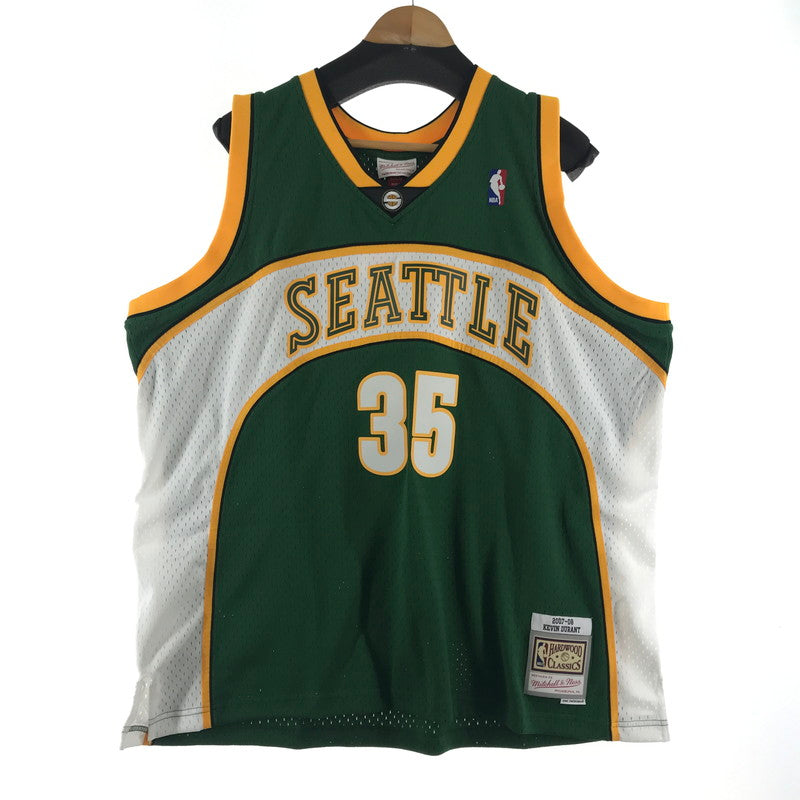 【中古美品】【メンズ】 MITCHELL＆NESS ミッチェル＆ネス NBA SEATTLE 35 DURANT デュラント カラーGREEN SIZE:2XL タグ付 142-260715-ky-02-fuzh 万代Net店