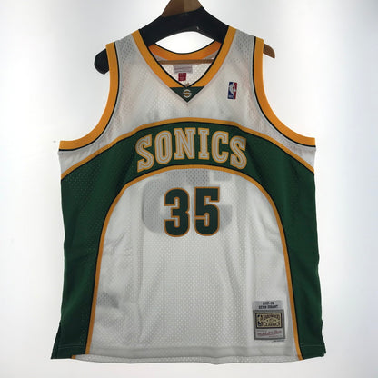 【中古美品】【メンズ】 MITCHELL ＆ NESS ミッチェル ＆ ネス NBA SONICS 35 カラー WHITE.GREEN SIZE:2XL 復刻 DURANT タグ付 142-260715-ky-04-fuzh 万代Net店