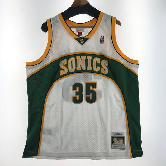 【中古美品】【メンズ】 MITCHELL ＆ NESS ミッチェル ＆ ネス NBA SONICS 35 カラー WHITE.GREEN SIZE:2XL 復刻 DURANT タグ付 142-260715-ky-04-fuzh 万代Net店