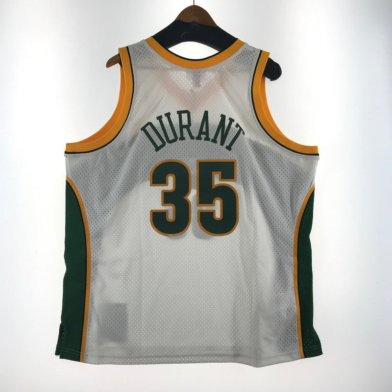 【中古美品】【メンズ】 MITCHELL ＆ NESS ミッチェル ＆ ネス NBA SONICS 35 カラー WHITE.GREEN SIZE:2XL 復刻 DURANT タグ付 142-260715-ky-04-fuzh 万代Net店