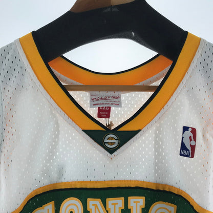 【中古美品】【メンズ】 MITCHELL ＆ NESS ミッチェル ＆ ネス NBA SONICS 35 カラー WHITE.GREEN SIZE:2XL 復刻 DURANT タグ付 142-260715-ky-04-fuzh 万代Net店