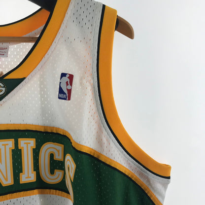 【中古美品】【メンズ】 MITCHELL ＆ NESS ミッチェル ＆ ネス NBA SONICS 35 カラー WHITE.GREEN SIZE:2XL 復刻 DURANT タグ付 142-260715-ky-04-fuzh 万代Net店
