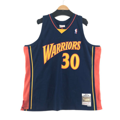 【中古美品】【メンズ】 MITCHELL ＆ NESS ミッチェル ＆ ネス NBA WARRIORS 30 CURRY カラーNAVY SIZE:2XL タグ付 142-260715-ky-03-fuzh 万代Net店