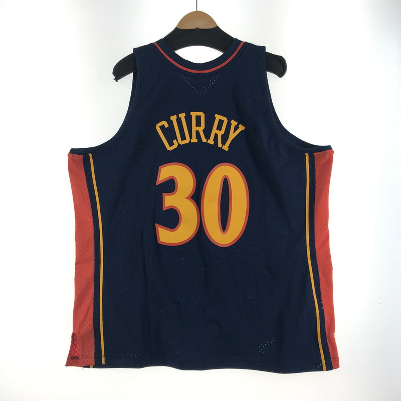 【中古美品】【メンズ】 MITCHELL ＆ NESS ミッチェル ＆ ネス NBA WARRIORS 30 CURRY カラーNAVY SIZE:2XL タグ付 142-260715-ky-03-fuzh 万代Net店