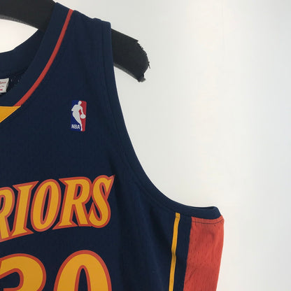 【中古美品】【メンズ】 MITCHELL ＆ NESS ミッチェル ＆ ネス NBA WARRIORS 30 CURRY カラーNAVY SIZE:2XL タグ付 142-260715-ky-03-fuzh 万代Net店