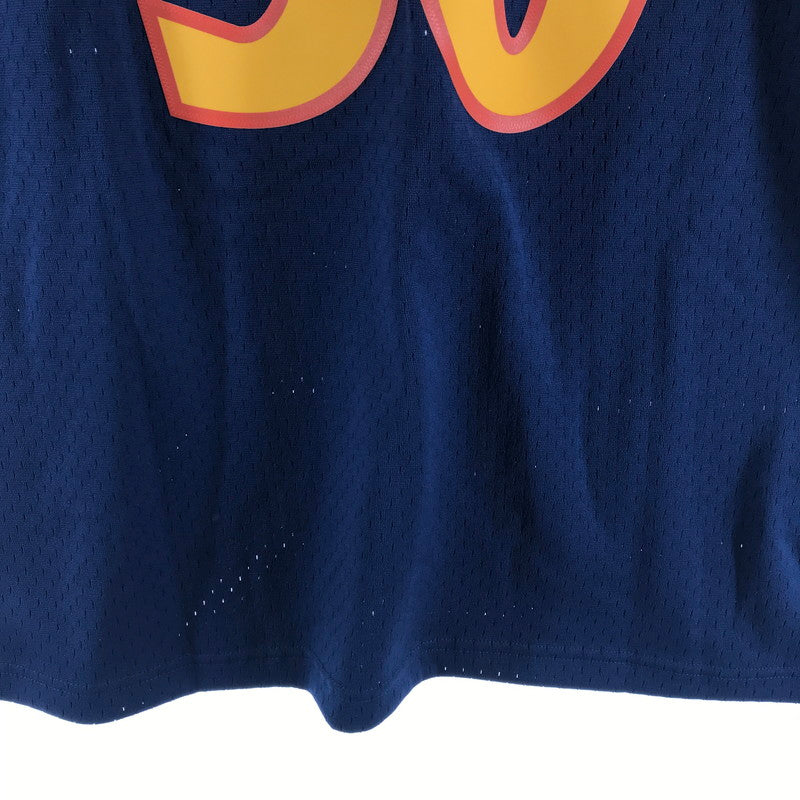 【中古美品】【メンズ】 MITCHELL ＆ NESS ミッチェル ＆ ネス NBA WARRIORS 30 CURRY カラーNAVY SIZE:2XL タグ付 142-260715-ky-03-fuzh 万代Net店