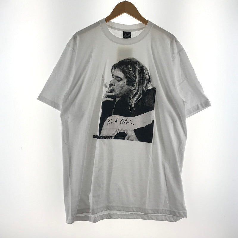 【中古品】【メンズ】 AGAINST アゲインスト NIRVANA SS TEE ニルヴァーナ カラーWHITE カートコバーン SIZE:XXL 145-260715-ky-09-fuzh 万代Net店