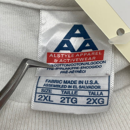 【中古品】【メンズ】 ALSTYLE APPAREL＆ACTIVEWEAR アルス タイル アパレル&アクティブウェア 半袖Tシャツ カットソー ブランド 古着 145-260725-gm-02-fuzh サイズ：2XL カラー：ホワイト 万代Net店