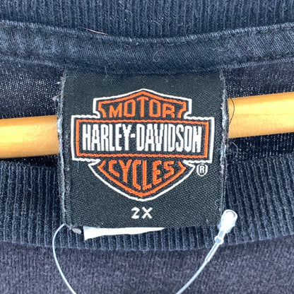 【中古品】【メンズ】 HARLEY‐DAVIDSON ハーレーダビッドソン H.D USA製 SS TEE トップス 半袖 Tシャツ 古着 145-260726-mh-04-fuzh サイズ：2XL カラー：ブラック 万代Net店