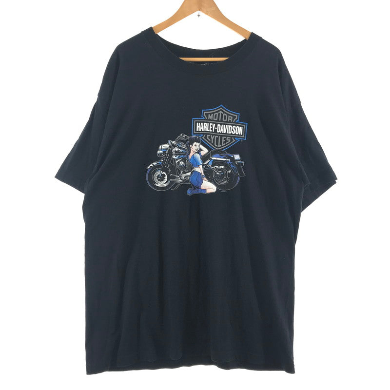 【中古品】【メンズ】 HARLEY‐DAVIDSON ハーレーダビッドソン USA製 SS TEE カラー BLACK 中東 SIZE:2XL 145-260715-ky-06-fuzh 万代Net店