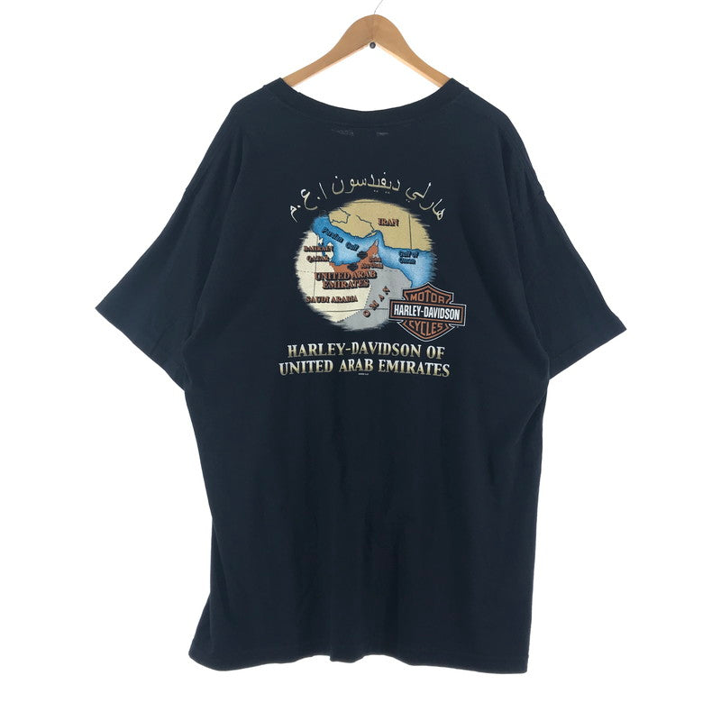 【中古品】【メンズ】 HARLEY‐DAVIDSON ハーレーダビッドソン USA製 SS TEE カラー BLACK 中東 SIZE:2XL 145-260715-ky-06-fuzh 万代Net店
