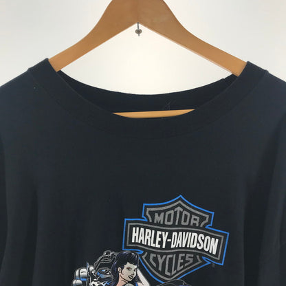 【中古品】【メンズ】 HARLEY‐DAVIDSON ハーレーダビッドソン USA製 SS TEE カラー BLACK 中東 SIZE:2XL 145-260715-ky-06-fuzh 万代Net店