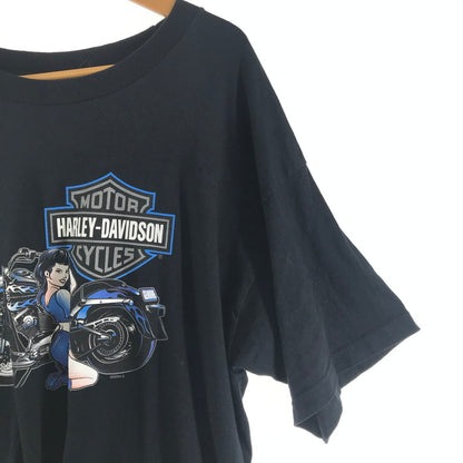 【中古品】【メンズ】 HARLEY‐DAVIDSON ハーレーダビッドソン USA製 SS TEE カラー BLACK 中東 SIZE:2XL 145-260715-ky-06-fuzh 万代Net店