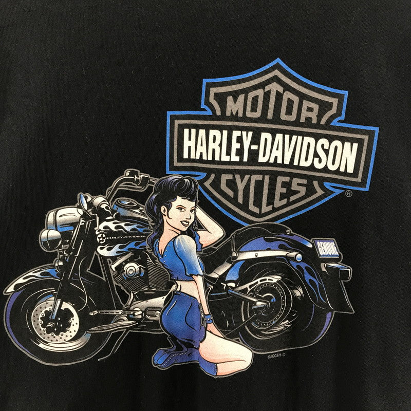 【中古品】【メンズ】 HARLEY‐DAVIDSON ハーレーダビッドソン USA製 SS TEE カラー BLACK 中東 SIZE:2XL 145-260715-ky-06-fuzh 万代Net店