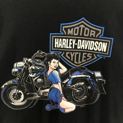 【中古品】【メンズ】 HARLEY‐DAVIDSON ハーレーダビッドソン USA製 SS TEE カラー BLACK 中東 SIZE:2XL 145-260715-ky-06-fuzh 万代Net店