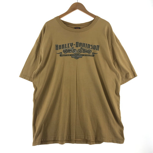 【中古品】【メンズ】 HARLEY‐DAVIDSON ハーレーダビッドソン USA製 SS TEE　カラーBEIGE KITTYHAWK SIZE:2XL 145-260715-ky-07-fuzh 万代Net店