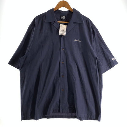 【中古美品】【メンズ】 NEWERA ニューエラ SS SHIRT スーベニア 半袖 シャツ 刺繍 ニューヨークヤンキース タグ付き 142-260803-ny-11-fuzh サイズ：XXL カラー：ダークブルー 万代Net店
