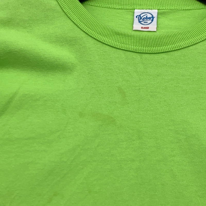 【中古品】【メンズ】 KEBOZ ケボズ 長袖Tシャツ カットソー ブランド 古着 142-260726-gm-15-fuzh サイズ：XL カラー：ライトグリーン 万代Net店