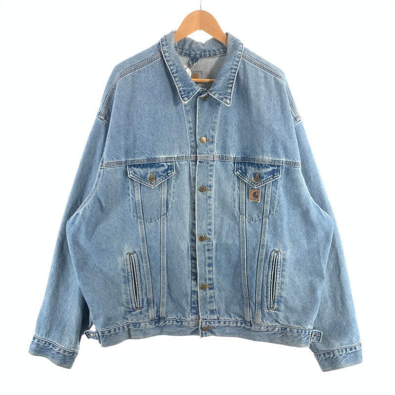 【中古品】【メンズ】 CARHARTT DENIM DETROIT JACKET カーハート デニム デトロイトジャケット デニムジャケット アウター ブランド 古着 145-260725-gm-03-fuzh サイズ：不明 カラー：ブルー 万代Net店