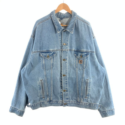 【中古品】【メンズ】 CARHARTT DENIM DETROIT JACKET カーハート デニム デトロイトジャケット デニムジャケット アウター ブランド 古着 145-260725-gm-03-fuzh サイズ：不明 カラー：ブルー 万代Net店