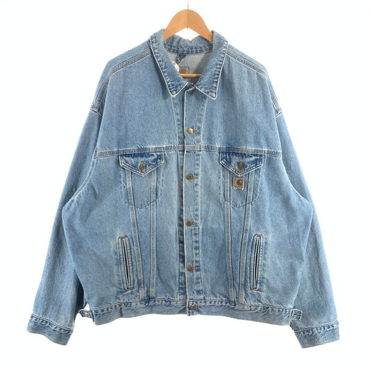 【中古品】【メンズ】 CARHARTT DENIM DETROIT JACKET カーハート デニム デトロイトジャケット デニムジャケット アウター ブランド 古着 145-260725-gm-03-fuzh サイズ：不明 カラー：ブルー 万代Net店