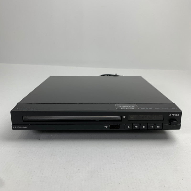 【中古品】 GREEN HOUSE JT3-300 DVDプレーヤー HDMI対応 通電確認済 ※外箱に傷みあり 092-260717-io-35-fuz 万代Net店