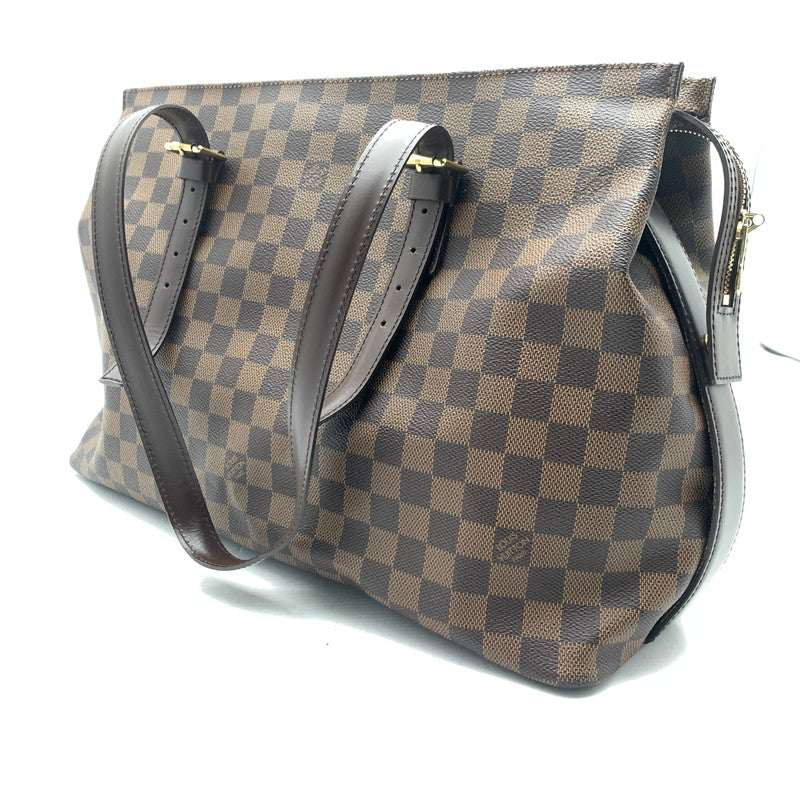 【中古品】【レディース】 LOUIS VUITTON ルイヴィトン ダミエ チェルシー バッグ BROWN 保存袋有(汚れ有)　※使用感有 179-260715-io-20-fuzh 万代Net店