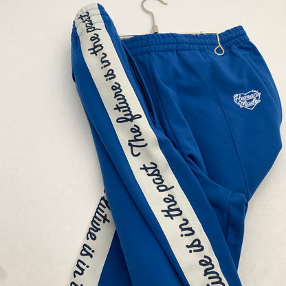 【中古品】【メンズ】 HUMAN MADE ヒューマンメイド TRACK PANTS トラックパンツ ジャージ BLUE SIZE:L ※サイドロゴライン 153-260719-io-02-fuzh 万代Net店