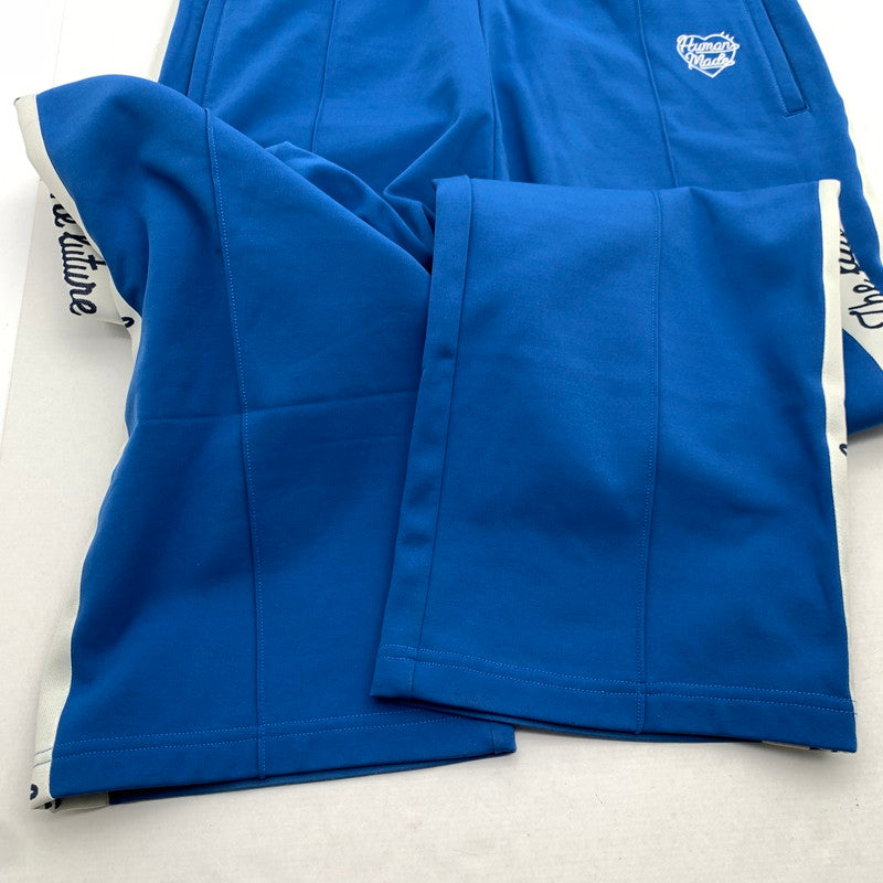 【中古品】【メンズ】 HUMAN MADE ヒューマンメイド TRACK PANTS トラックパンツ ジャージ BLUE SIZE:L ※サイドロゴライン 153-260719-io-02-fuzh 万代Net店