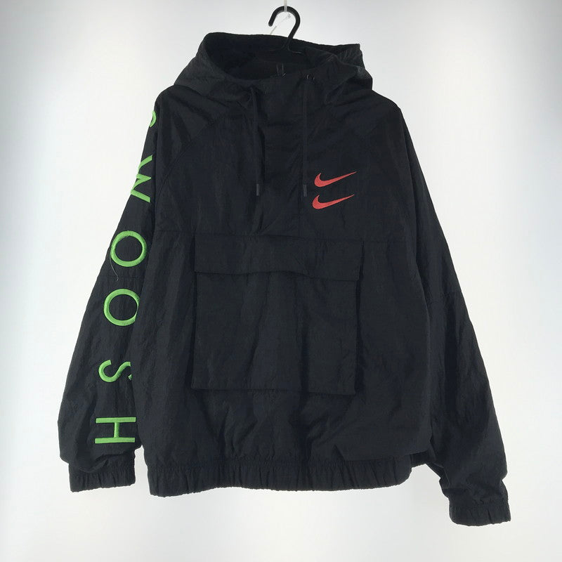 【中古品】【メンズ】 NIKE ナイキ DJ0477-010 DOUBLE SWOOSH WOVEN JACKETダブルスウッシュ ナイロンジャケット アノラックパーカー カラーBLACK SIZE:M 148-260804-ky-10-fuzh 万代Net店