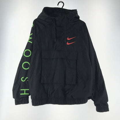 【中古品】【メンズ】 NIKE ナイキ DJ0477-010 DOUBLE SWOOSH WOVEN JACKETダブルスウッシュ ナイロンジャケット アノラックパーカー カラーBLACK SIZE:M 148-260804-ky-10-fuzh 万代Net店