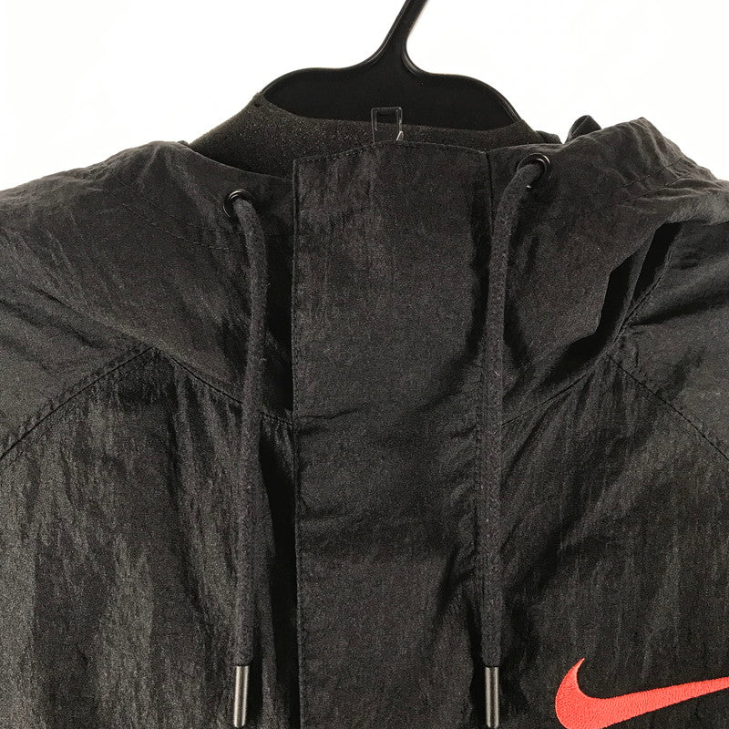 【中古品】【メンズ】 NIKE ナイキ DJ0477-010 DOUBLE SWOOSH WOVEN JACKETダブルスウッシュ ナイロンジャケット アノラックパーカー カラーBLACK SIZE:M 148-260804-ky-10-fuzh 万代Net店