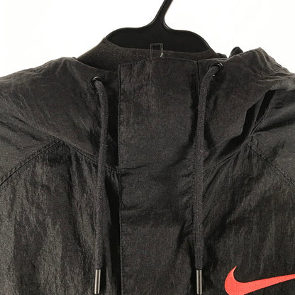 【中古品】【メンズ】 NIKE ナイキ DJ0477-010 DOUBLE SWOOSH WOVEN JACKETダブルスウッシュ ナイロンジャケット アノラックパーカー カラーBLACK SIZE:M 148-260804-ky-10-fuzh 万代Net店