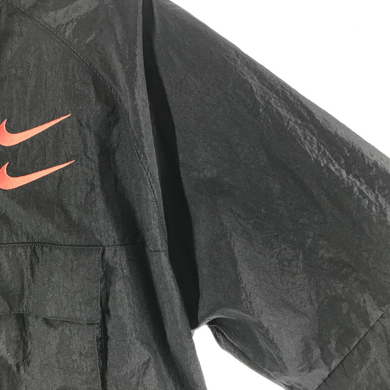 【中古品】【メンズ】 NIKE ナイキ DJ0477-010 DOUBLE SWOOSH WOVEN JACKETダブルスウッシュ ナイロンジャケット アノラックパーカー カラーBLACK SIZE:M 148-260804-ky-10-fuzh 万代Net店