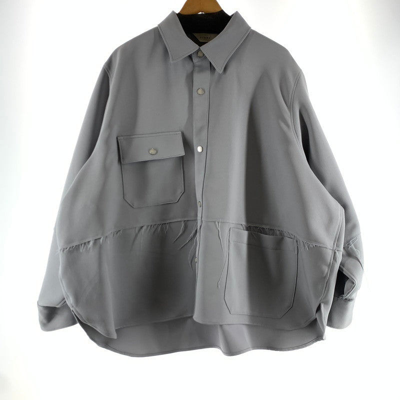 【中古品】【メンズ】 JIEDA ジェダ JIE-ST08 21SS CUTTING OVER SHIRT カッティングオーバーシャツ カラーGRAY SIZE:2　 140-260722-ky-27-fuzh 万代Net店