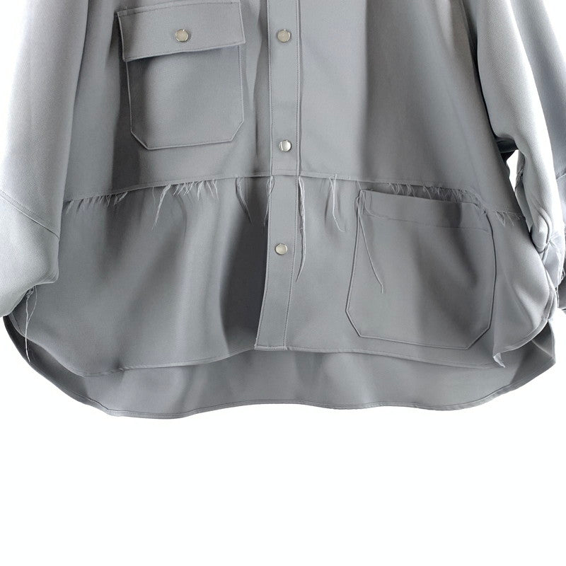 【中古品】【メンズ】 JIEDA ジェダ JIE-ST08 21SS CUTTING OVER SHIRT カッティングオーバーシャツ カラーGRAY SIZE:2　 140-260722-ky-27-fuzh 万代Net店