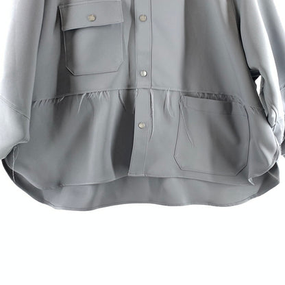 【中古品】【メンズ】 JIEDA ジェダ JIE-ST08 21SS CUTTING OVER SHIRT カッティングオーバーシャツ カラーGRAY SIZE:2　 140-260722-ky-27-fuzh 万代Net店