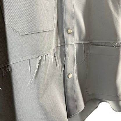 【中古品】【メンズ】 JIEDA ジェダ JIE-ST08 21SS CUTTING OVER SHIRT カッティングオーバーシャツ カラーGRAY SIZE:2　 140-260722-ky-27-fuzh 万代Net店