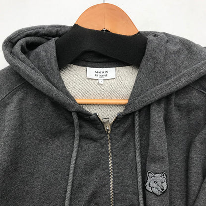 【中古品】【メンズ】 MAISON KITSUNE メゾン キツネ PM02138KM0340 FOX HEAD ZIPPED OVERSIZE HOODIE オーバーサイズ フーディー パーカー GRAY SIZE:S 140-260717-io-30-fuzh 万代Net店