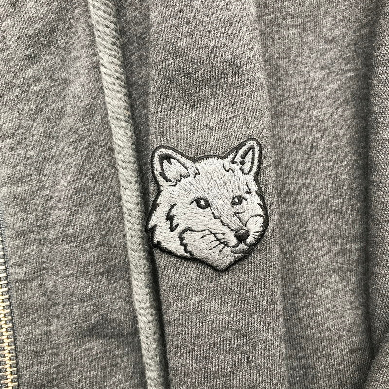 【中古品】【メンズ】 MAISON KITSUNE メゾン キツネ PM02138KM0340 FOX HEAD ZIPPED OVERSIZE HOODIE オーバーサイズ フーディー パーカー GRAY SIZE:S 140-260717-io-30-fuzh 万代Net店