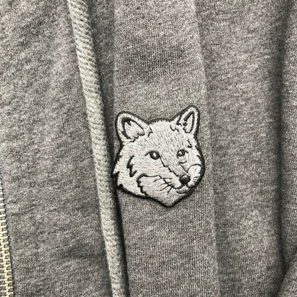 【中古品】【メンズ】 MAISON KITSUNE メゾン キツネ PM02138KM0340 FOX HEAD ZIPPED OVERSIZE HOODIE オーバーサイズ フーディー パーカー GRAY SIZE:S 140-260717-io-30-fuzh 万代Net店