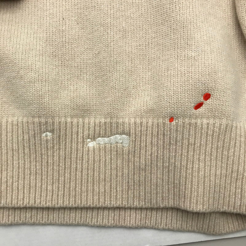【中古品】【メンズ】 ADER ERROR アーダーエラー BKAFWLK07OT2 21AW LOGO SWEATER ロゴ セーター BEIGE SIZE:A2 ※細かい毛の付着あり 141-260717-io-24-fuzh 万代Net店